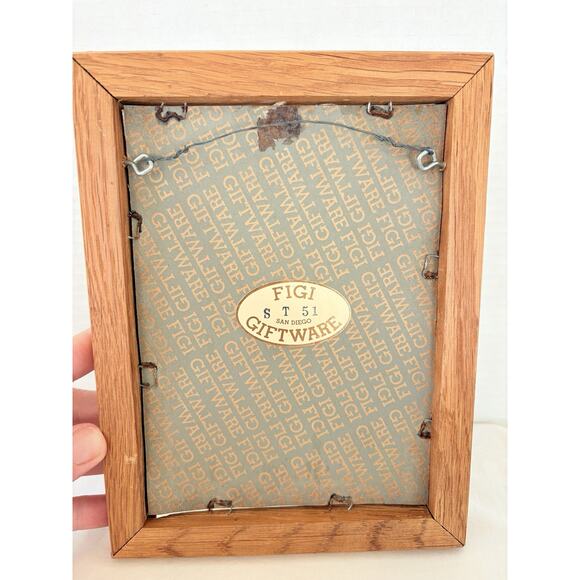 Framed 3D Poinsettia Floral Art Print With Oak Wood Frame - Picture 4 of 8